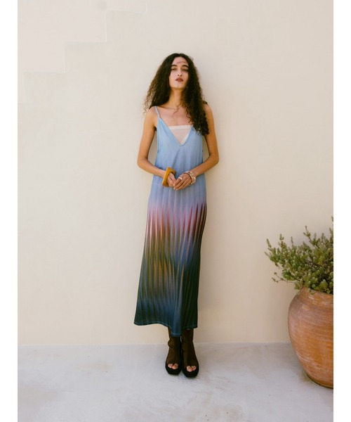 sahara（サハラ） ワンピース Art Line Print 2piece Dress : ZOZOTOWN