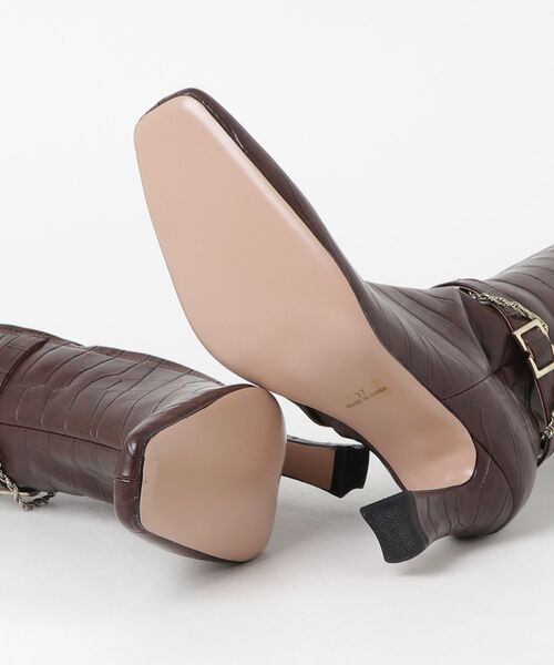 「Her lip to」 ロングブーツ 37 ブラウン レディース_画像3