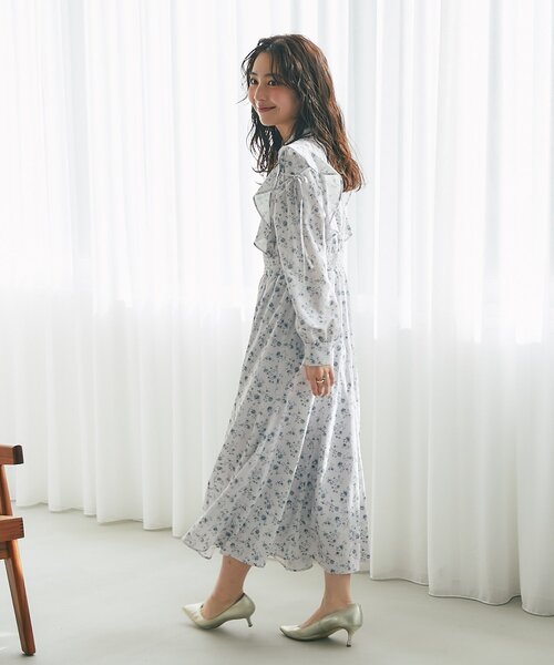 美品　LaboutiqueBonBon リバティプリント　ワンピース La boutique Bonbon（ラブティックボンボン） ワンピース 「今すぐお