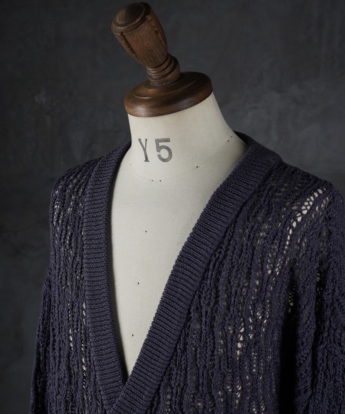 「G.O.C」 ニットカーディガン MEDIUM ワイン メンズ_画像3