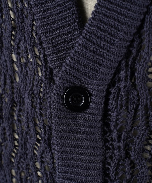 「G.O.C」 ニットカーディガン MEDIUM ワイン メンズ_画像4