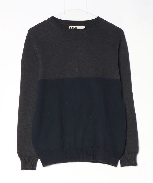MHL.（エムエイチエル） 長袖ニット MEDIUM グレー メンズ : ZOZOTOWN