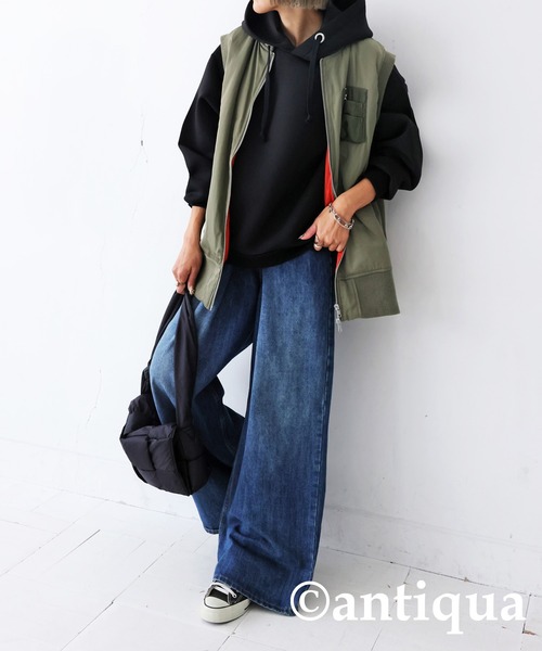 [antiqua] тянуть over Parker FREE черный женский 