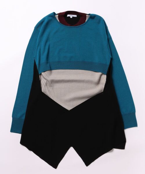 「UN3D.」 長袖ニット 38 ブラック レディース_画像2