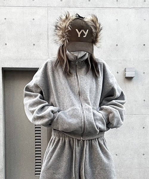 YACA（ヤーカ） ジャージ Cropped Fleece Zip Tops/クロップドフリース