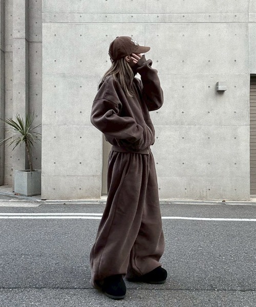 YACA（ヤーカ） ジャージ Cropped Fleece Zip Tops/クロップドフリース
