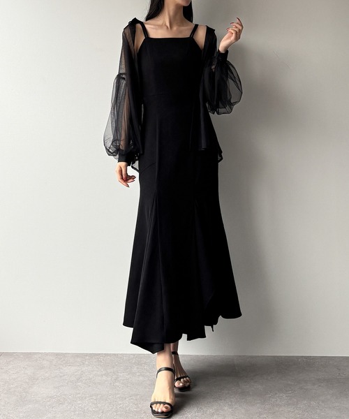 「Louere」 サロペットスカート X-LARGE チャコール レディース_画像7