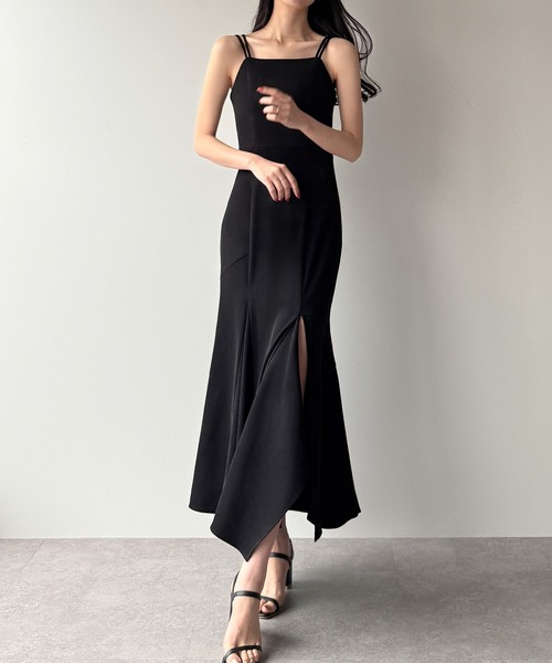 「Louere」 サロペットスカート X-LARGE チャコール レディース_画像8