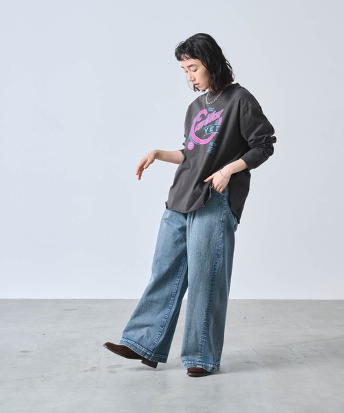 「kha:ki」 長袖カットソー 1 ホワイト レディース_画像7