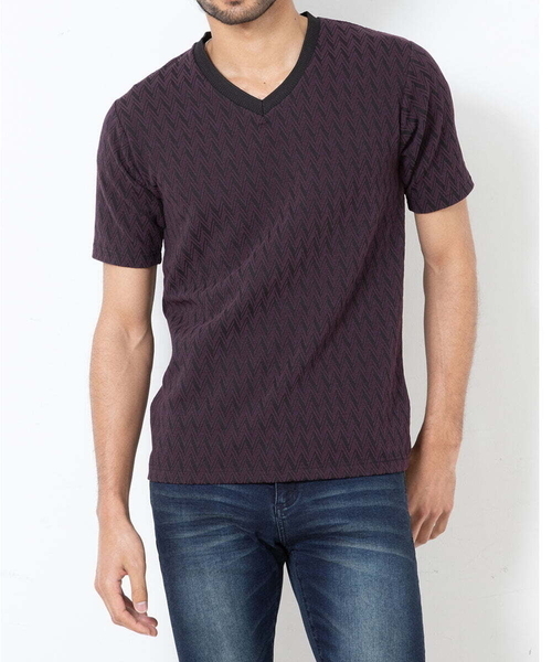 「MK MICHEL KLEIN HOMME 」 半袖Tシャツ 48 ブラック メンズ_画像2