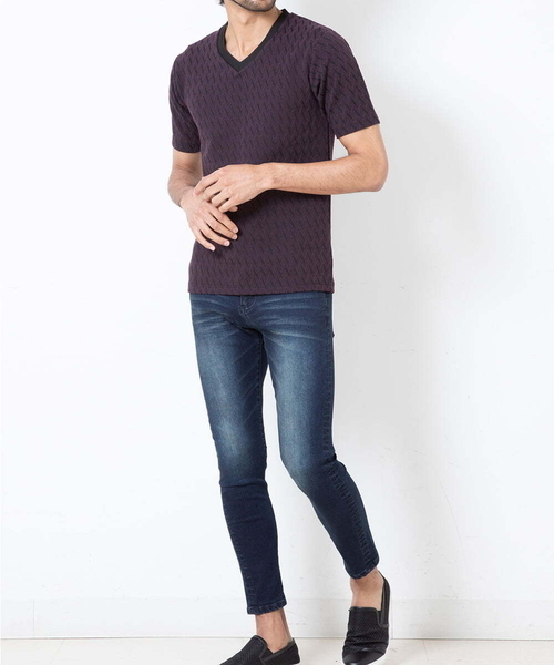「MK MICHEL KLEIN HOMME 」 半袖Tシャツ 48 ブラック メンズ_画像3