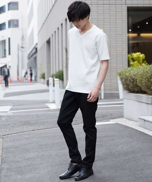 「MK MICHEL KLEIN HOMME 」 半袖Tシャツ 48 ブラック メンズ_画像8