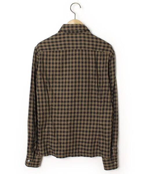 「LOUNGE LIZARD」 長袖シャツ 1 ブラウン メンズ_画像2