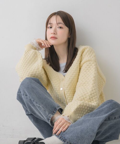 RETRO | GIRL シアーニットカーデ|RETRO カーデカーデガール アトリエgg GIRL レトロ STORE ONLINE 犬服・アクセサリー