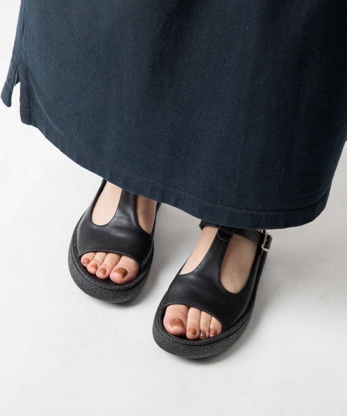 MOHI（モヒ） サンダル MOHI T Strap Leather Sandal Tストラップ