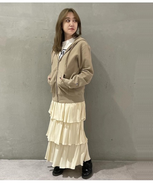 「MADEMOISELLE ROPE'」 フリルスカート 36 イエロー レディース_画像9