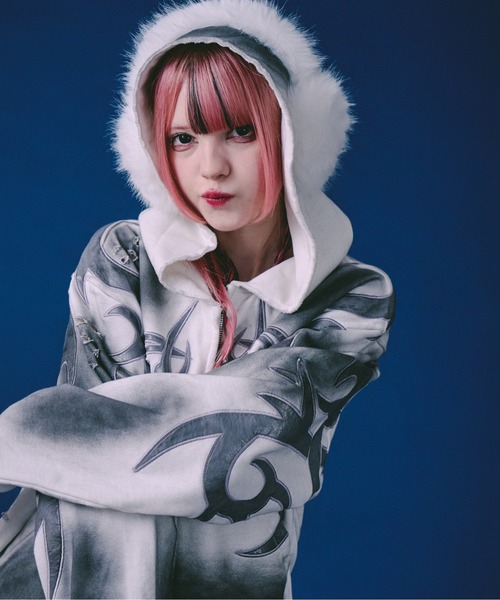 GALFY（ガルフィー） パーカー 「GALFY/ガルフィー」汚れ部族パーカー