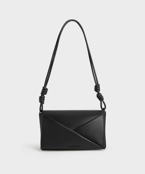 「CHARLES & KEITH」 ショルダーバッグ S ダークブラック レディース