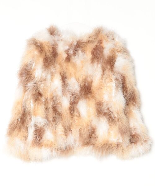 「emiriawiz」 ノーカラージャケット S ベージュ レディース_画像2