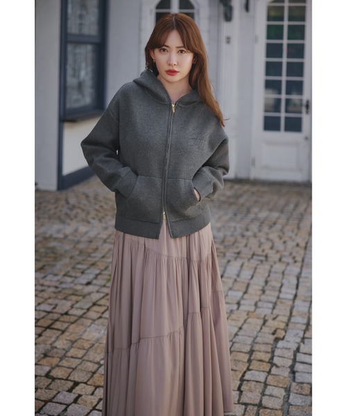 「Her lip to」 ニットカーディガン FREE グレー レディース_画像2