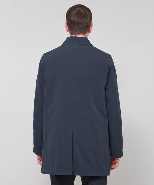 極美品 マッキントッシュ ステンカラーコートトロッター ライナー付き 紺色 M MACKINTOSH LONDON（マッキントッシュ ロンドン） ステンカラーコート