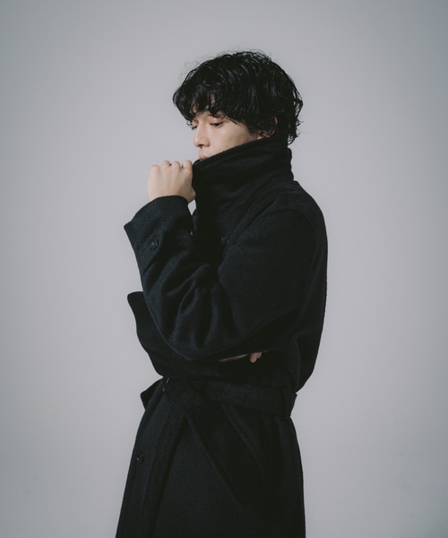 「SINSS」 トレンチコート SMALL チャコール メンズ_画像8