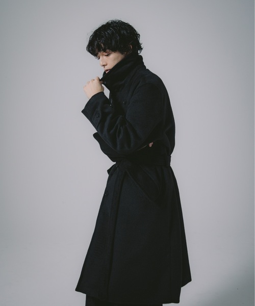 「SINSS」 トレンチコート SMALL チャコール メンズ_画像9