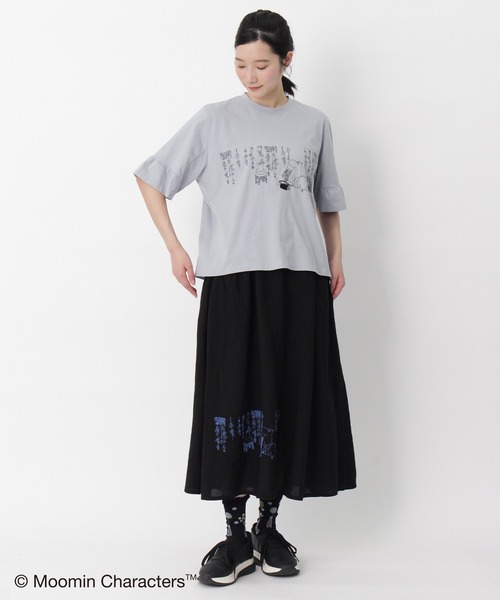 SUPER HAKKA（スーパーハッカ） tシャツ 半袖 「ムーミン一家の朝