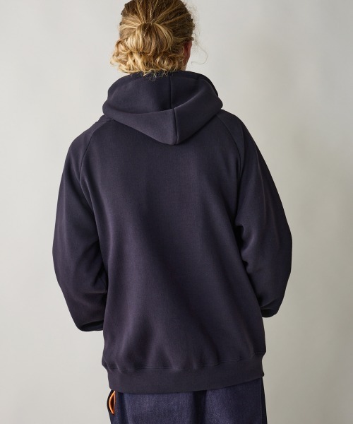 「rehacer」 ジップアップパーカー LARGE ブラック メンズの画像