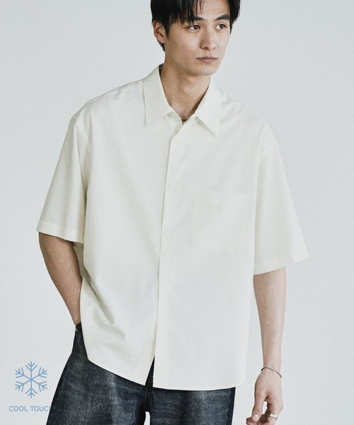 WYM LIDNM シャツ 半袖 COOL TOUCH MICRO SPAN H/S SHIRT メンズ