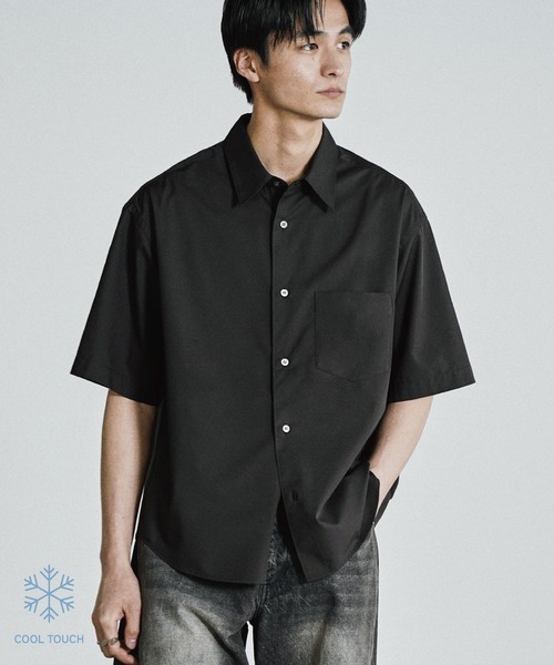 WYM LIDNM シャツ 半袖 COOL TOUCH MICRO SPAN H/S SHIRT メンズ 