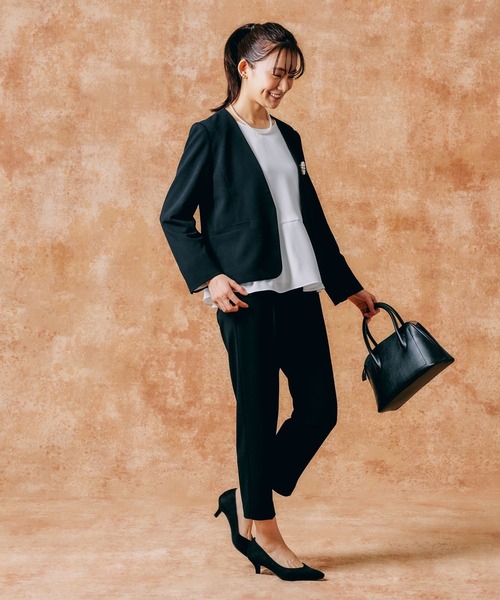 「GLOBAL WORK」 セットアップ LARGE ネイビー レディースの画像