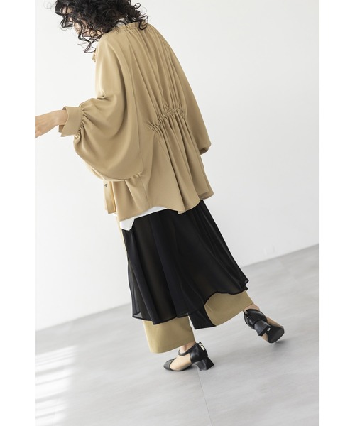 「OSMOSIS」 パンツ ONE SIZE ベージュ レディースの画像