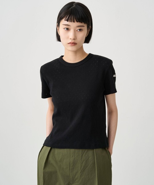 ORCIVAL（オーシバル） tシャツ 半袖 | パターンメッシュ クルーネック
