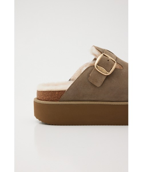 「STACCATO」 フラットサンダル 24cm ダークグレー レディース_画像6