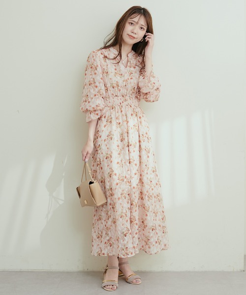 「natural couture」 長袖ワンピース FREE ブラック レディース_画像2
