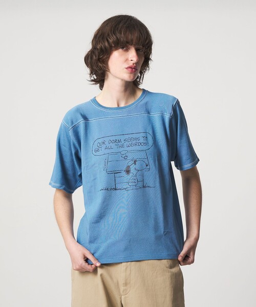 6 tシャツ 半袖 「別注」「Healthknit for 6」SNOOPY フットボール T