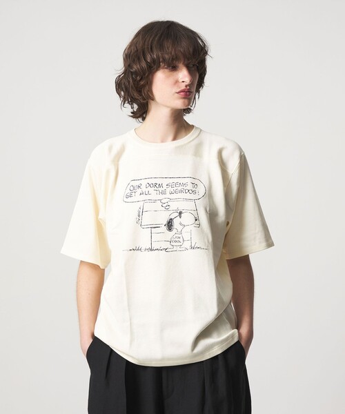 6 tシャツ 「別注」「Healthknit for 6」SNOOPY フットボール Tシャツ