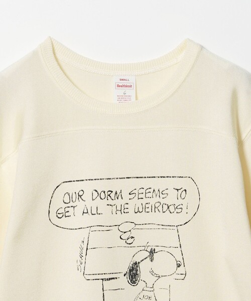 6 tシャツ 半袖 「別注」「Healthknit for 6」SNOOPY フットボール T