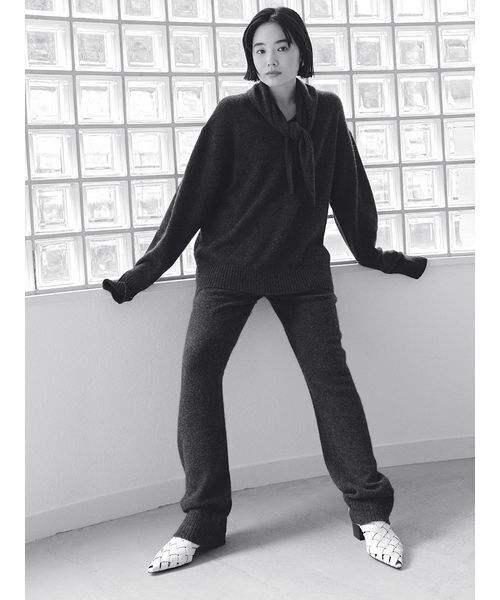「MIESROHE」 イージーパンツ F イエロー レディース_画像4