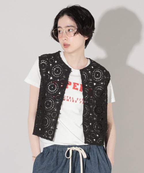 George's tシャツ クロシェレースベスト レディース : ZOZOTOWN Yahoo