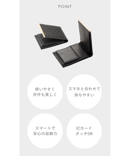 「salisty」 財布 FREE グレイッシュブルー レディース_画像2
