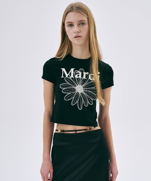 「Mardi Mercredi」 半袖Tシャツ FREE ネイビー レディース_画像3