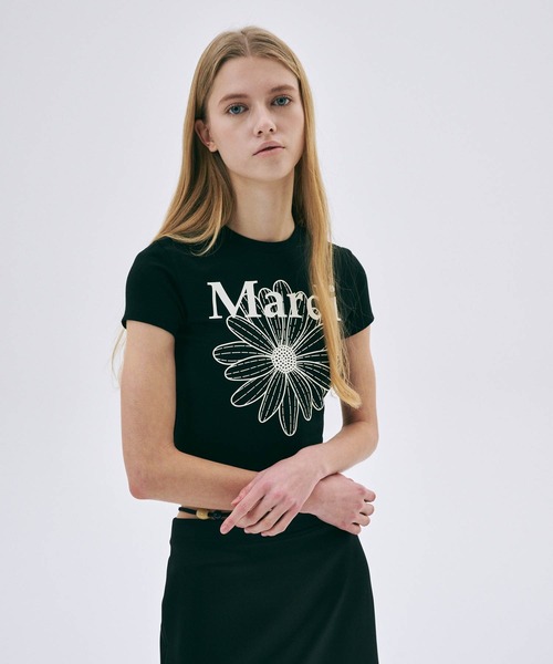 「Mardi Mercredi」 半袖Tシャツ FREE ネイビー レディース_画像6