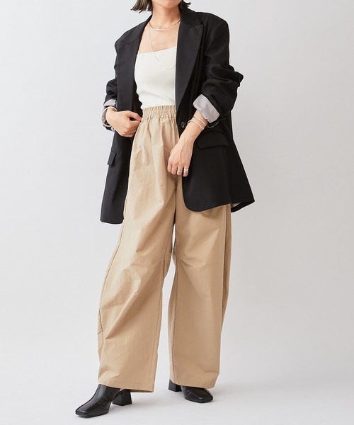 「Omekashi」 チノパンツ 38 ベージュ レディース_画像6