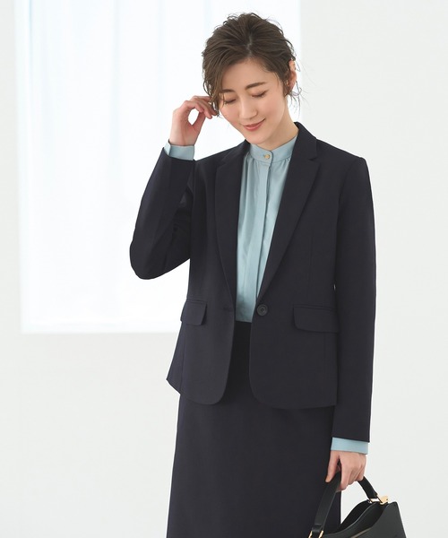 「RUIRUE BOUTIQUE」 スカートスーツ M ネイビー レディース_画像6