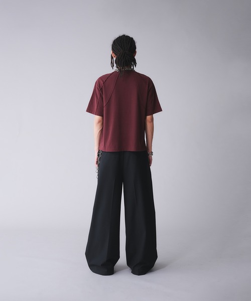 「ANDER HUNK」 半袖Tシャツ MEDIUM グレー メンズ_画像4