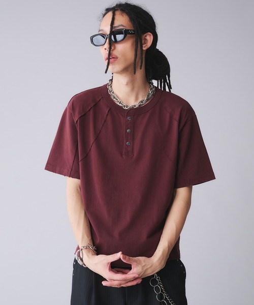「ANDER HUNK」 半袖Tシャツ MEDIUM グレー メンズ_画像8