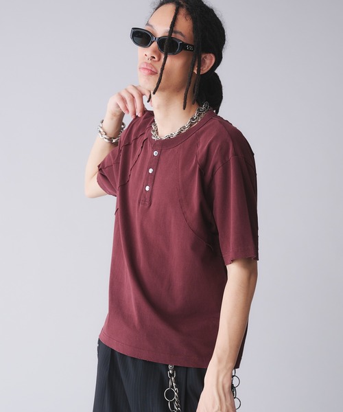「ANDER HUNK」 半袖Tシャツ MEDIUM グレー メンズ_画像9