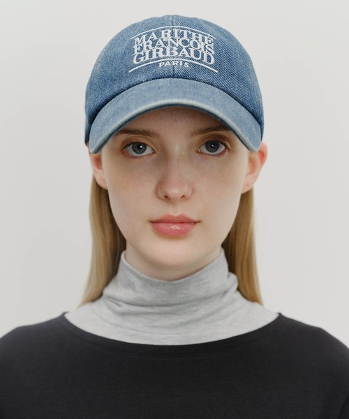 「MARITHE + FRANCOIS GIRBAUD」 キャップ フリー ブルー レディース_画像2